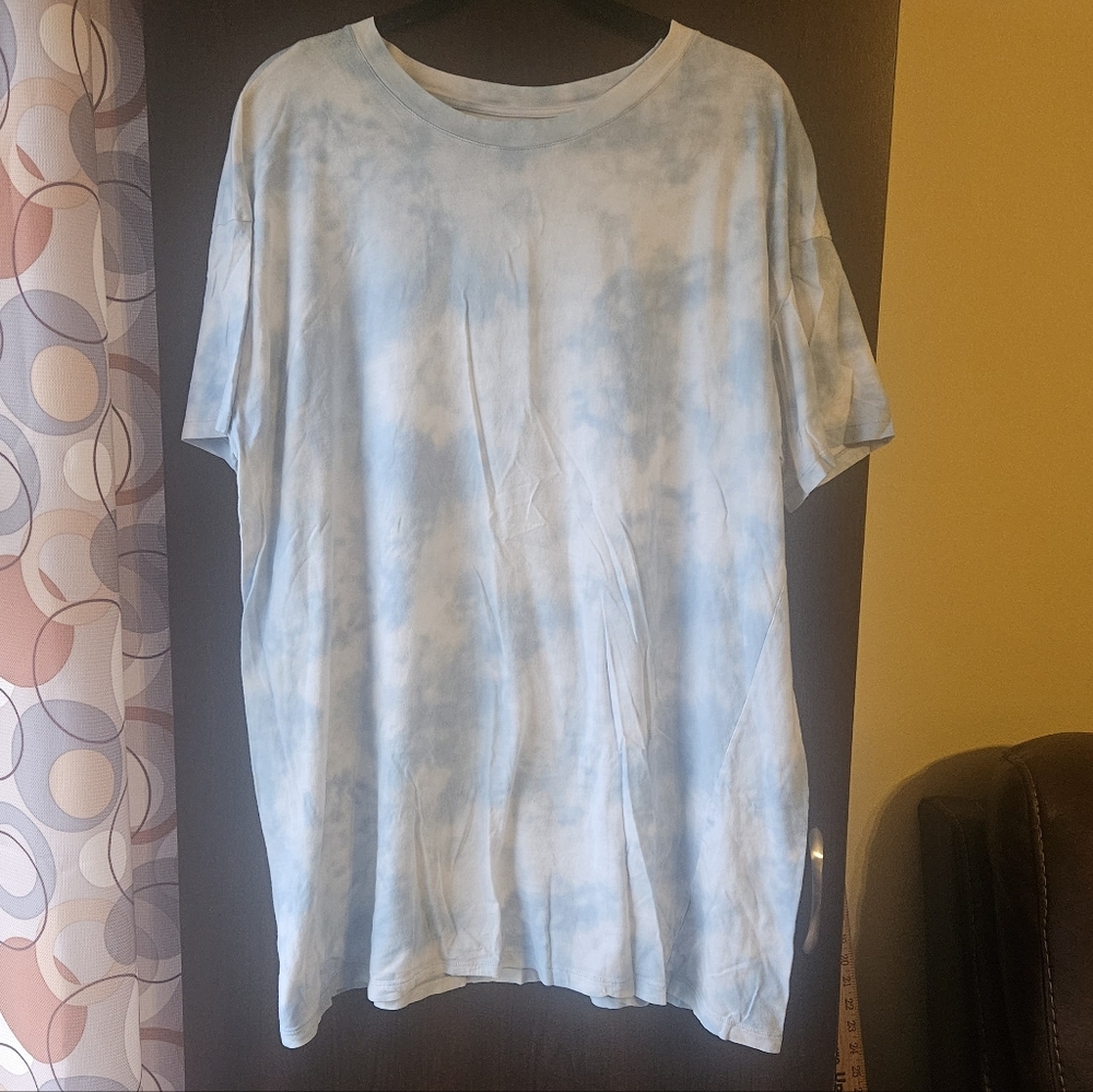 Victoria's Secret Light Blue Tie-Dye Tee